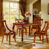 特价欧式长餐桌椅组合 实木长餐台 小户型饭桌1.2/1.4/1.6米