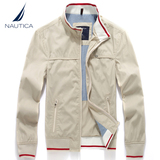 专柜代购2016新款Nautica男士防水纯色撞色夹克外套 美国代购正品