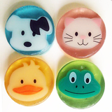 韩国可爱小动物香皂半透明手工皂香皂精油皂洗澡香皂儿童皂4款选