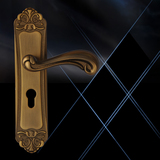 包邮黄古铜锁欧式锁室内门锁卧室锁房间门锁执手锁机械锁实木门锁