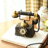 美式复古老式电话机模型拍摄道具橱窗橱柜陈列装饰咖啡厅摆件设