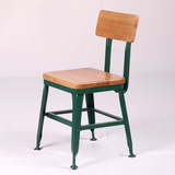 外贸出口单 铁艺+实木餐椅|办公椅|会议椅|吧椅|铁椅 loft家具