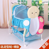 婴儿床新生儿摇篮床婴儿提篮宝宝手提篮便携式可推摇床睡篮带蚊帐