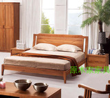板木结合家具板式实木床双人大床特价1.8米大床北欧风格