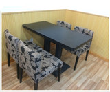 批发咖啡厅桌椅奶茶店西餐厅茶餐厅桌椅组合饭店长方形桌子酒吧桌