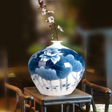 景德镇陶瓷花瓶手绘居家饰品摆件落地瓷器装饰品台面陶瓷花瓶特价