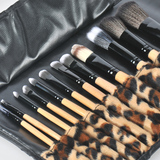 化妆刷套装12支美妆工具全套豹纹包收纳初学美容彩妆刷子专业套刷