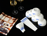 正品骨瓷中式青花碗高档家用陶瓷碗勺筷餐具公司商务礼品实用礼物