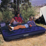 包邮 正品美国INTEX-豪华深蓝色高级植绒单/双人充气床垫 气垫床