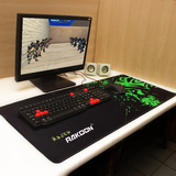 雷扩 加厚版特大号40X90专用电竞游戏鼠标垫 锁边键盘垫办公桌垫