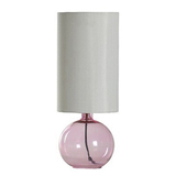 出口外销新中式粉色玻璃台灯简约北欧简美式现代样板房别墅小台灯