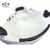 缘绿品牌 亚克力扇形双人冲浪按摩浴缸 1.5米欧式浴盆正品浴缸