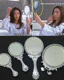 韩国进口手柄公主镜复古创意折叠美容化妆镜随身补妆便携镜子包邮