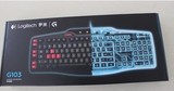 罗技G103 游戏键盘 魔兽CF专用编程带掌托 USB有线游戏键盘包邮