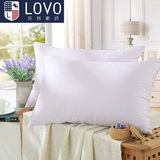 LOVO家纺罗莱公司出品枕头枕芯可水洗薰衣草抗菌纤维对枕一对