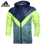 Adidas阿迪达斯男外套2016阿迪运动防风衣休闲夹克AY5683 AZ3833