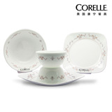 正品美国康宁 玻璃餐具5五件套餐具CR-0803玻璃盘子小碗方碟汤碗