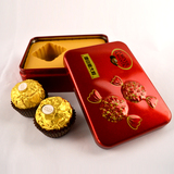 费列罗巧克力 成品喜糖 礼盒装2粒装铁盒 生日结婚 婚庆盒装