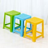 茶花塑料凳子时尚弧形凳防滑加厚条纹矮凳高凳大方凳塑胶成人椅凳