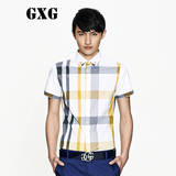 GXG[特惠]夏装热卖款 男士时尚都市休闲百搭短袖衬衫#32123283