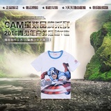 camkids小骆驼正品男童童装美国队长运动体恤速干短袖T恤66760089