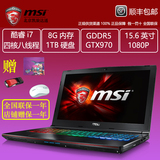MSI/微星 GE62 6QF-203XCN 六代i7四核游戏电脑GTX970M 15.6英寸