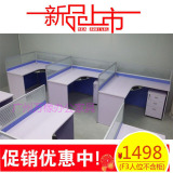 广州新款F型3人屏风办公桌2人4人位职员桌专业组合员工办公桌时尚