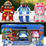 韩国进口POLI珀力变身玩具POLI变形警车珀利玩具机器人儿童玩具车