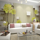 帝居大型无缝壁画客厅电视沙发卧室背景墙纸壁布3D立体清新花卉