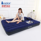 intex单人植绒气垫床 可折叠简易充气床垫 户外午休充气床气垫床