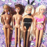 特价清理库存 古董芭比娃娃 90年代古早玩具 裸娃