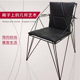 美式铁艺椅子复古餐椅欧式椅镂空创意椅子现代简约椅休闲椅子餐椅