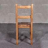 汉廷老榆木餐椅工厂定制靠背椅田园原木时尚欧式实木家具椅子新品