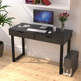 简易电脑桌 台式电脑桌家用 简约现代带抽屉 家用钢架办公桌 桌子