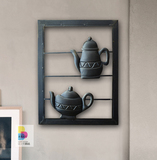 喝茶去/设计师风格装饰框画有框画/北欧风格铁艺饰画墙上挂画壁饰
