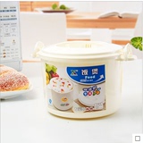 新亚超大号塑料微波炉专用盒 圆形饭煲 大号蒸米饭锅蒸饭盒 汤锅