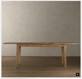 出口欧式橡木实木外贸原单家具餐桌电脑桌办公桌可订制尺寸