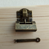 精致古董锁首饰盒锁枕头锁横开锁结婚锁装饰锁仿古老锁头木盒挂锁