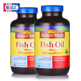 Nature Made深海鱼油软胶囊 omega3美国原装中老年fish oil*2瓶