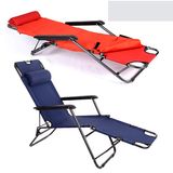 两用躺椅帆布靠背户外睡椅沙滩椅子办公午休懒人休闲椅折叠椅经