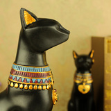 酒柜树脂工艺品新房时尚家居摆件幇欧式复古创意埃及猫神装饰品
