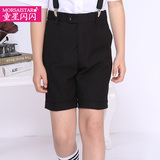 儿童短裤 男童演出西裤表演短裤 平时可穿 黑色小男孩短裤夏季