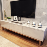 电视柜现代简约 欧式电视机柜子 住宅环保客厅家具白色烤漆 矮柜