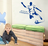 男孩卧室儿童房背景装饰墙贴纸 学生宿舍体育教室装饰 足球运动员