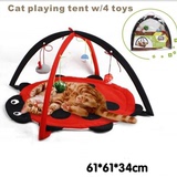 出口日本 可折叠猫帐篷 猫玩具猫窝猫床猫咪最爱玩耍床猫咪乐园