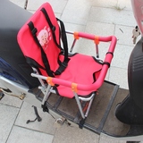 式摩托踏板前置安全座椅折叠座椅小孩婴儿童宝宝电瓶电动自行车女