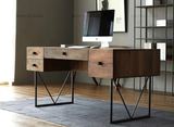 北欧/宜家创意书柜设计办公电脑桌家具实木风格电脑桌书桌写字台