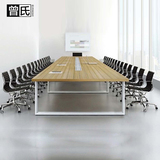 上海办公家具会议桌简约现代办公钢架会议桌板式会议桌会客条形桌