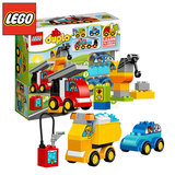 新品LEGO乐高积木拼装玩具得宝大颗粒我的第一组汽车与卡车10816