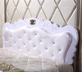 床头板烤漆欧式双人床头软包床屏软靠板1.2-2米包邮黄白粉三色